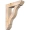 Ekena Millwork Funston Slat Smooth Bracket w/ Offset Brace, Douglas Fir, 7 1/2"W x 30"D x 38"H BKT0806X30X38FST06SDF - alternate 1